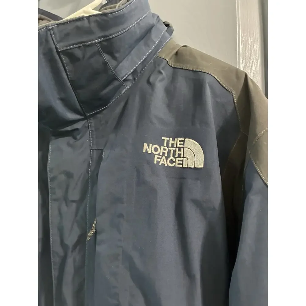 North Face Hyvent 3 in 1 Jacket Mens Sz XL Blue Gray Waterproof Hiking Outerwear